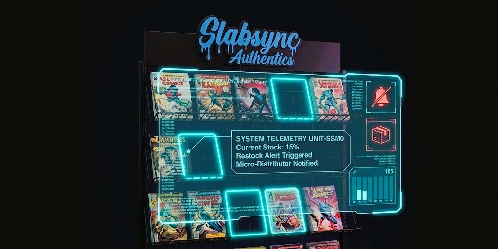 Slabsync Authentics hardware rack mockup